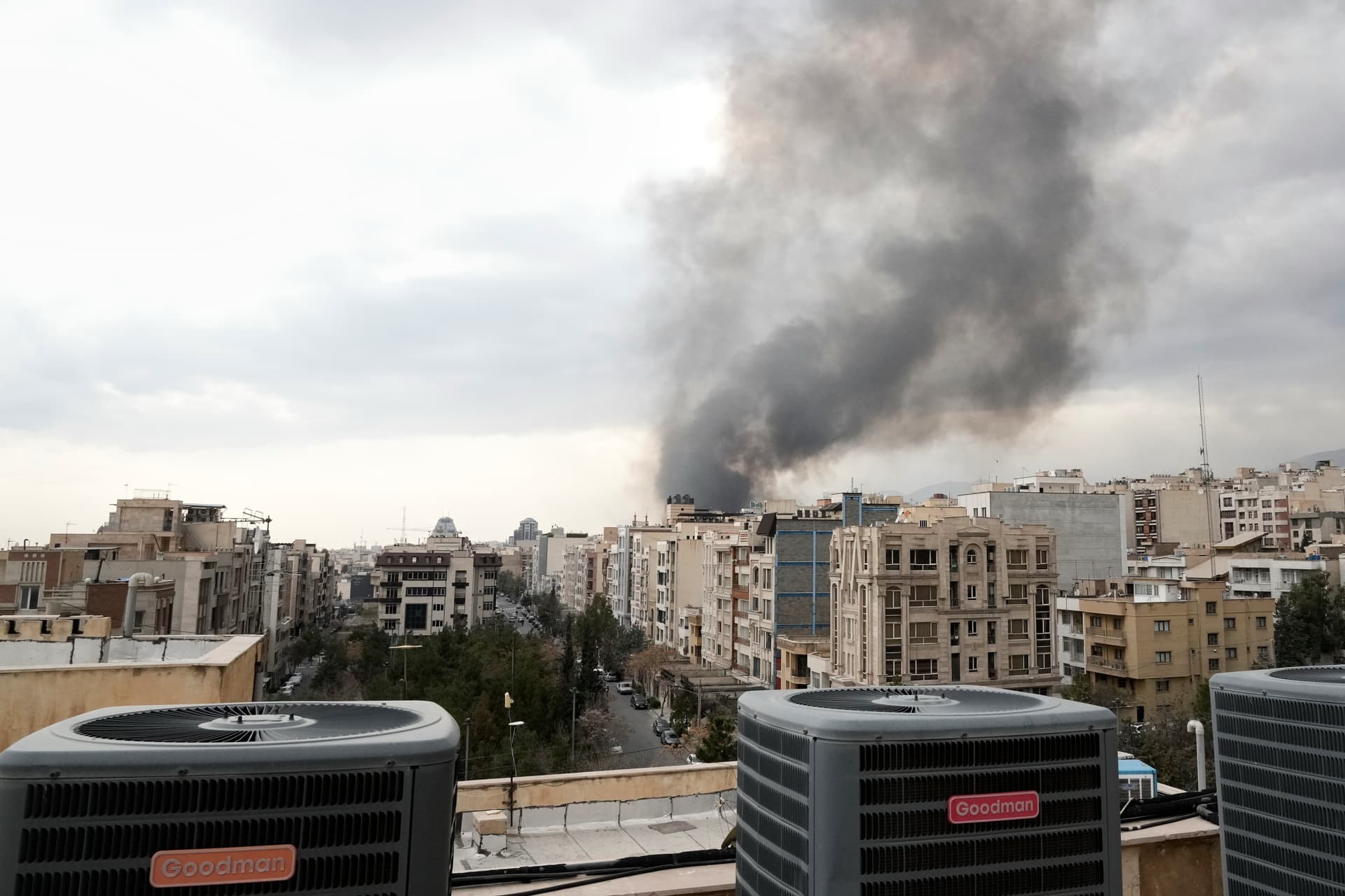 AP/Vahid Salemi Smoke rises after a strike at Tehran, Iran, March 2, 2026.