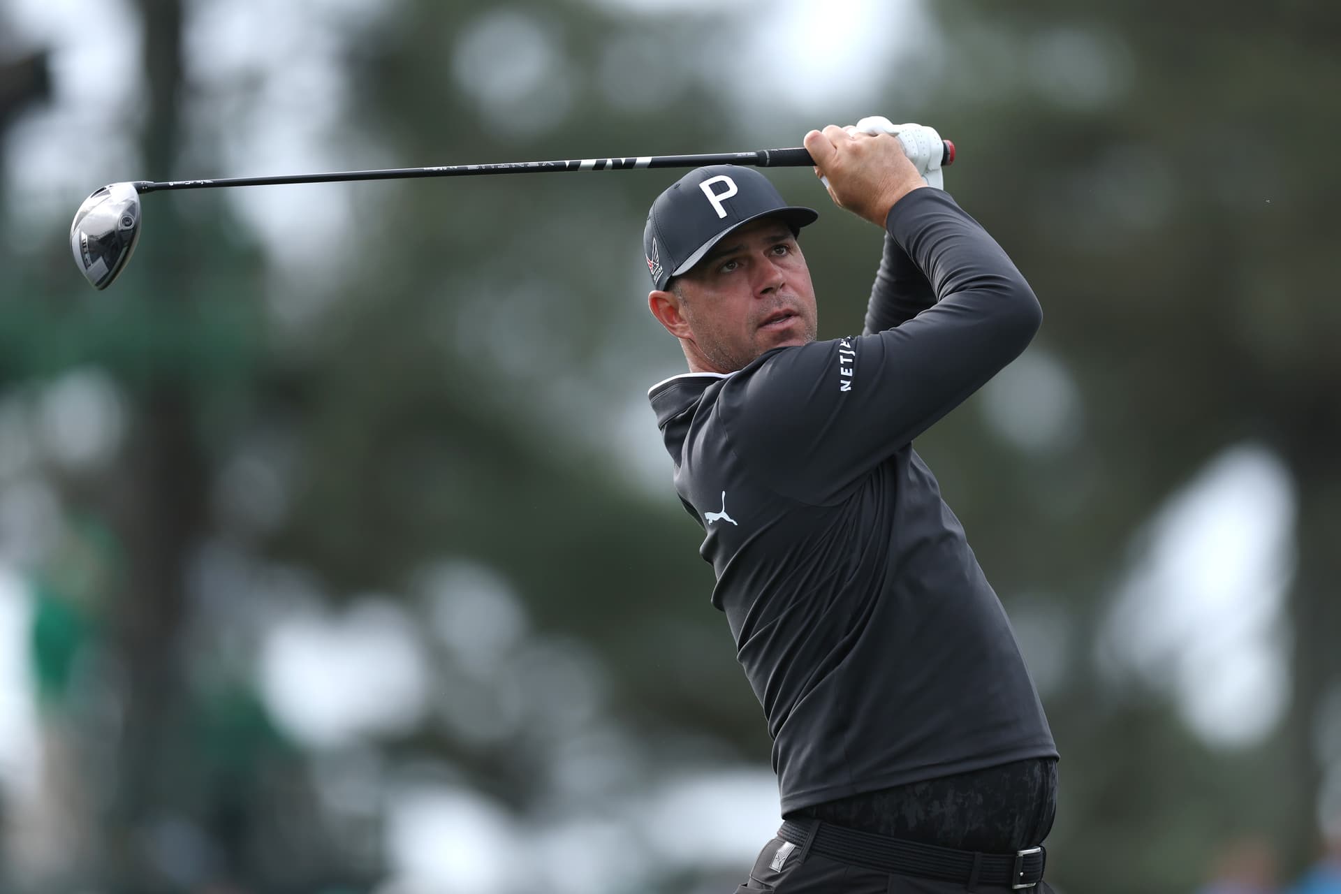 Maddie Meyer/Getty Images Gary Woodland of the United States plays a shot from the third hole tee box during a practice round prior to the 2026 Masters Tournament at Augusta National Golf Club on April 7, 2026 in Augusta, Georgia.