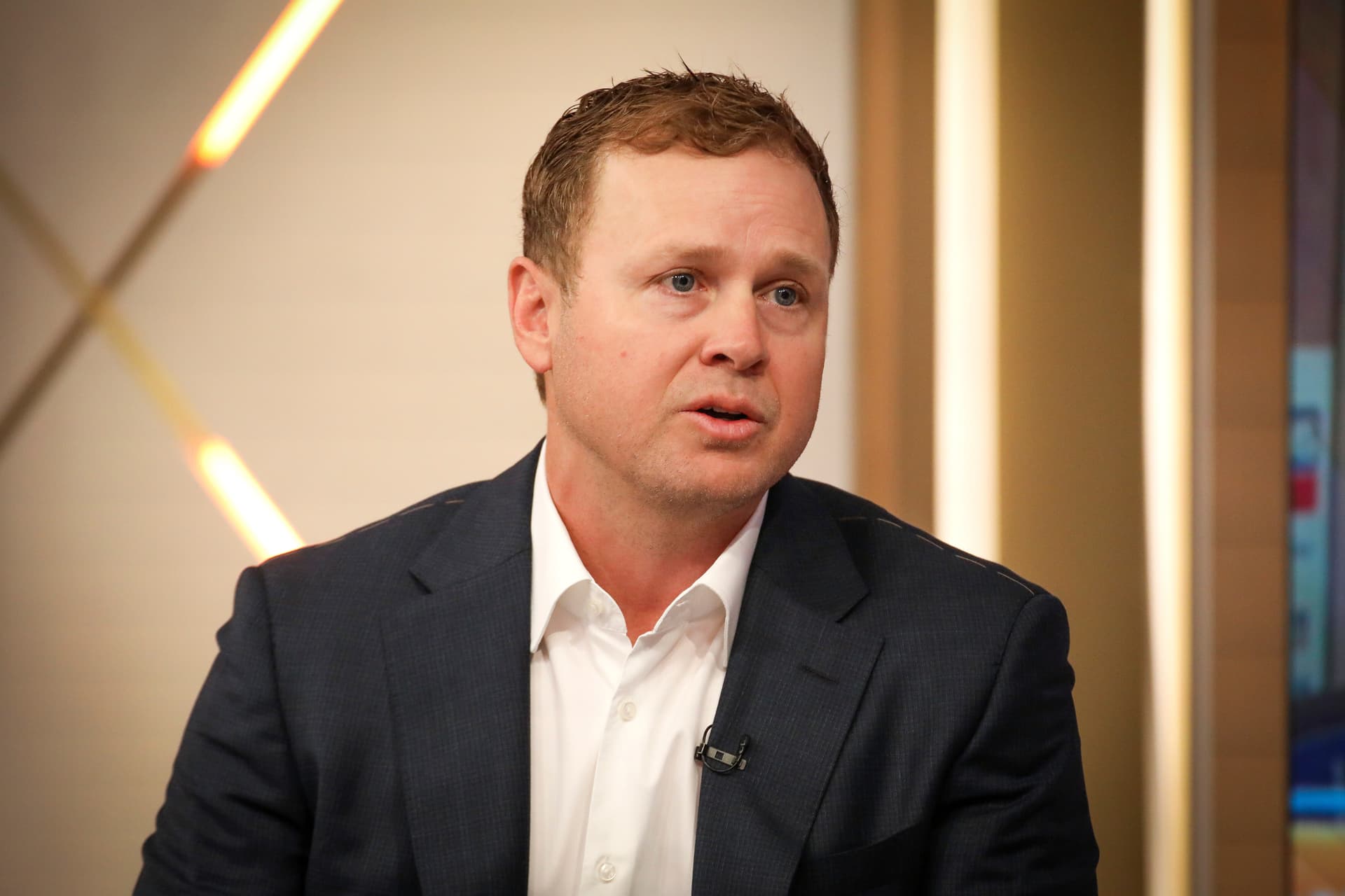 Andy Kropa/Invision/AP A Los Angeles mayoral aspirant, Spencer Pratt, speaks during an appearance on 'Fox & Friends,' January 28, 2026, at New York.