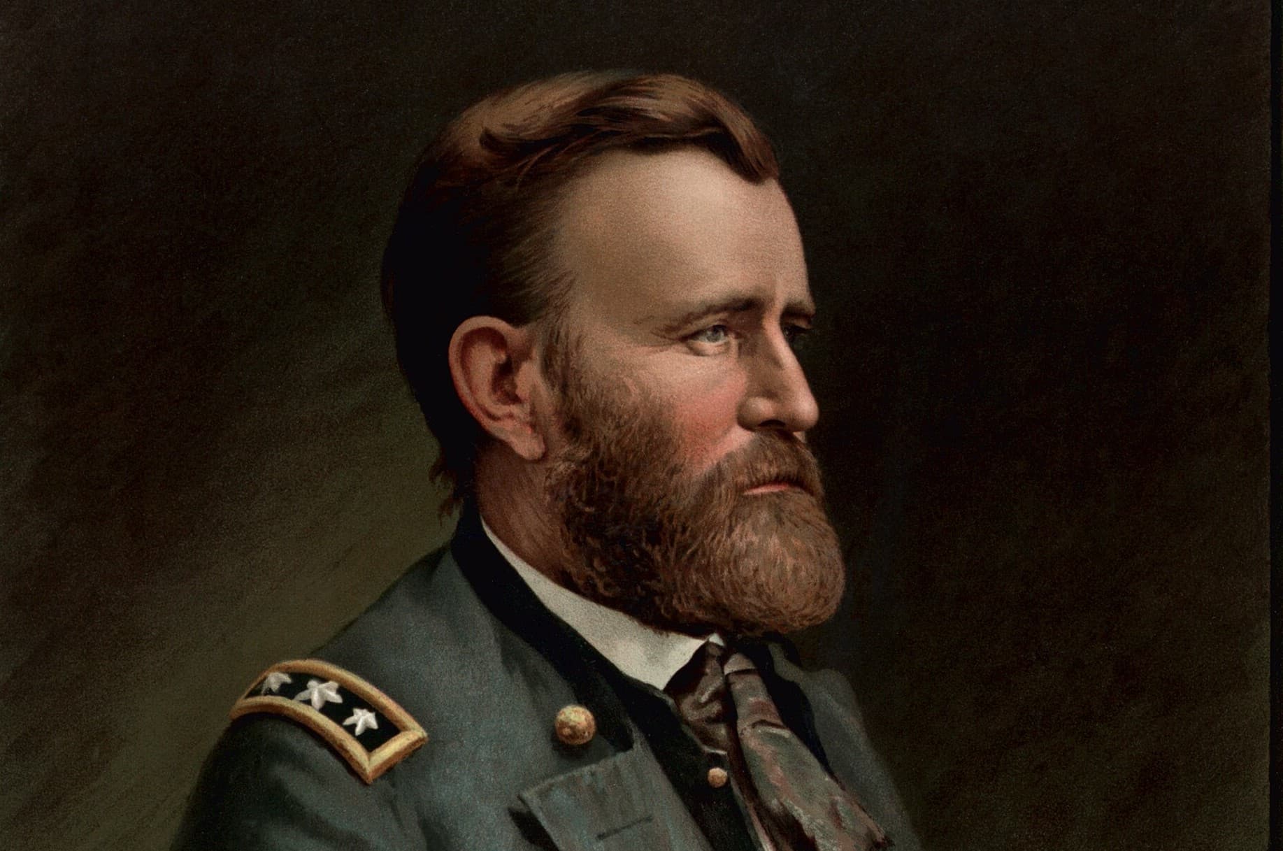 Via Wikimedia Commons General Ulysses S. Grant, in a detail of an engraving from 1885.