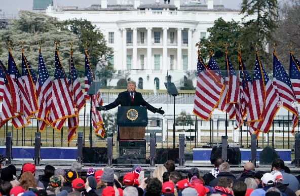 President Trump on January 6, 2021. 
