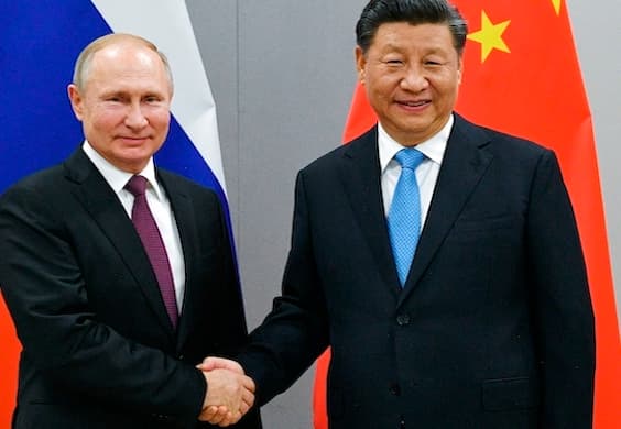 Presidents Putin and Xi in November 2019. 