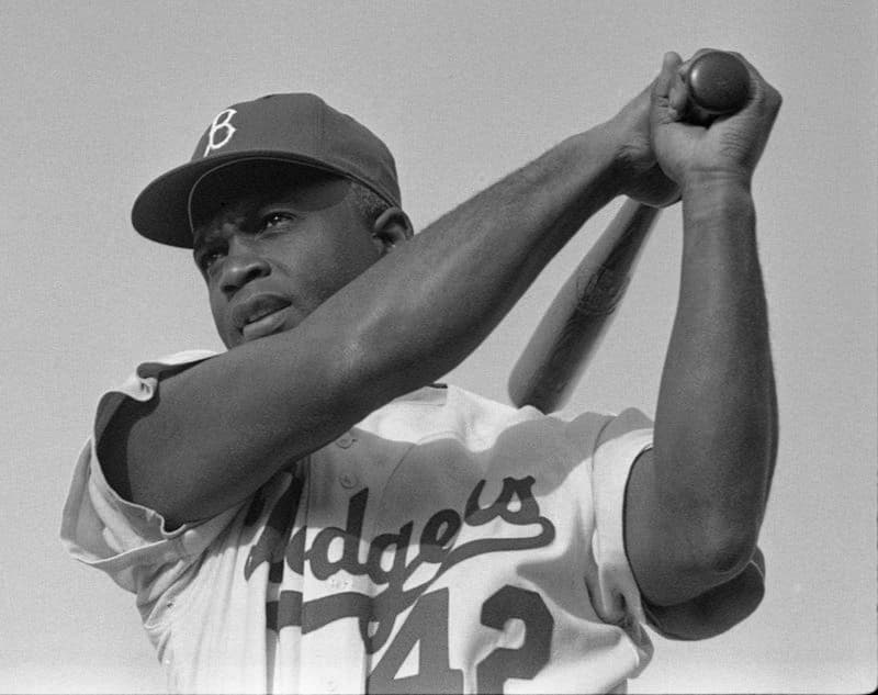 Jackie Robinson in 1954. Wikimedia Commons