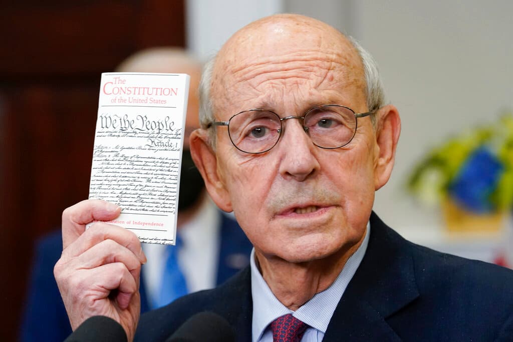 Justice Stephen Breyer in January 2022. 