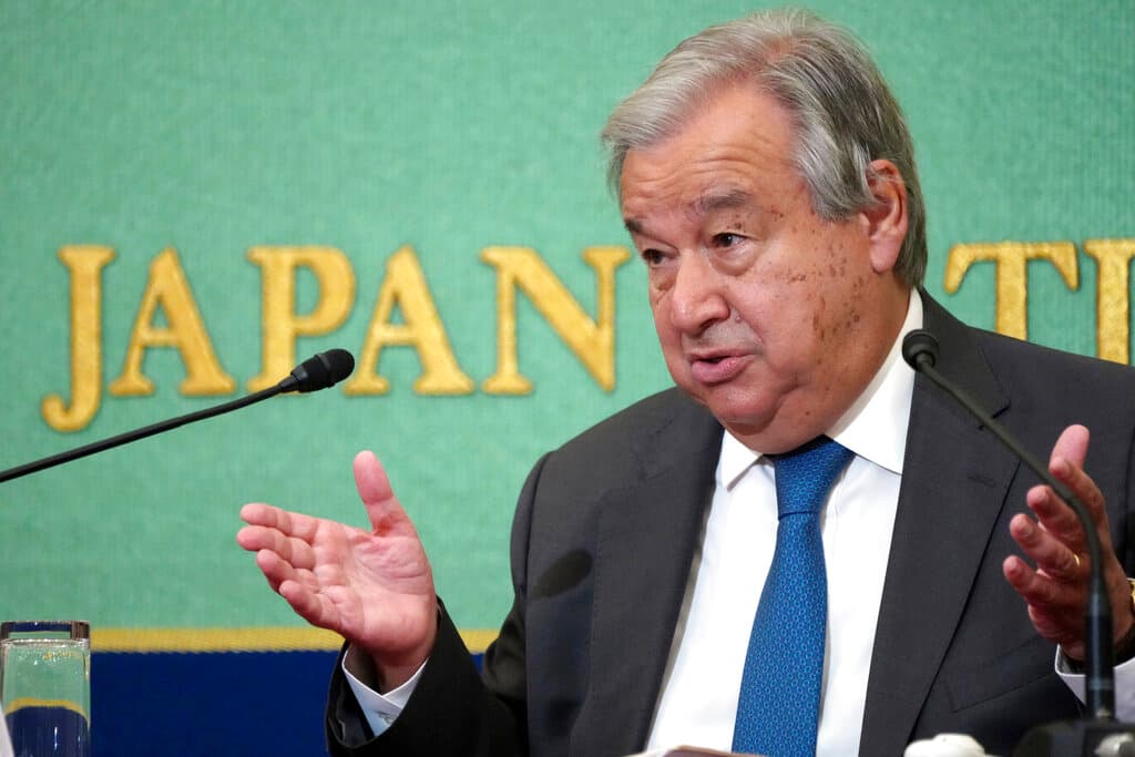 The UN secretary-general, António Guterres. 