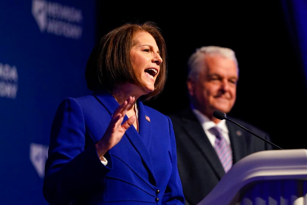Senator Cortez Masto at Las Vegas on November 8, 2022.