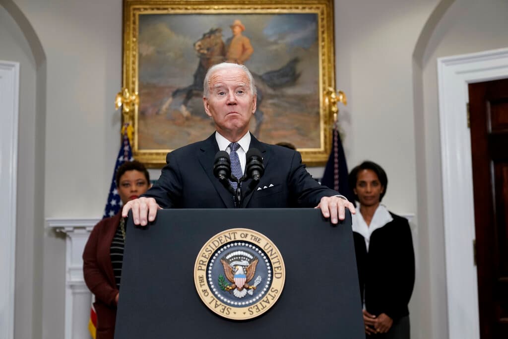 President Biden speaking about deficit reduction at the White House, October 21, 2022. 