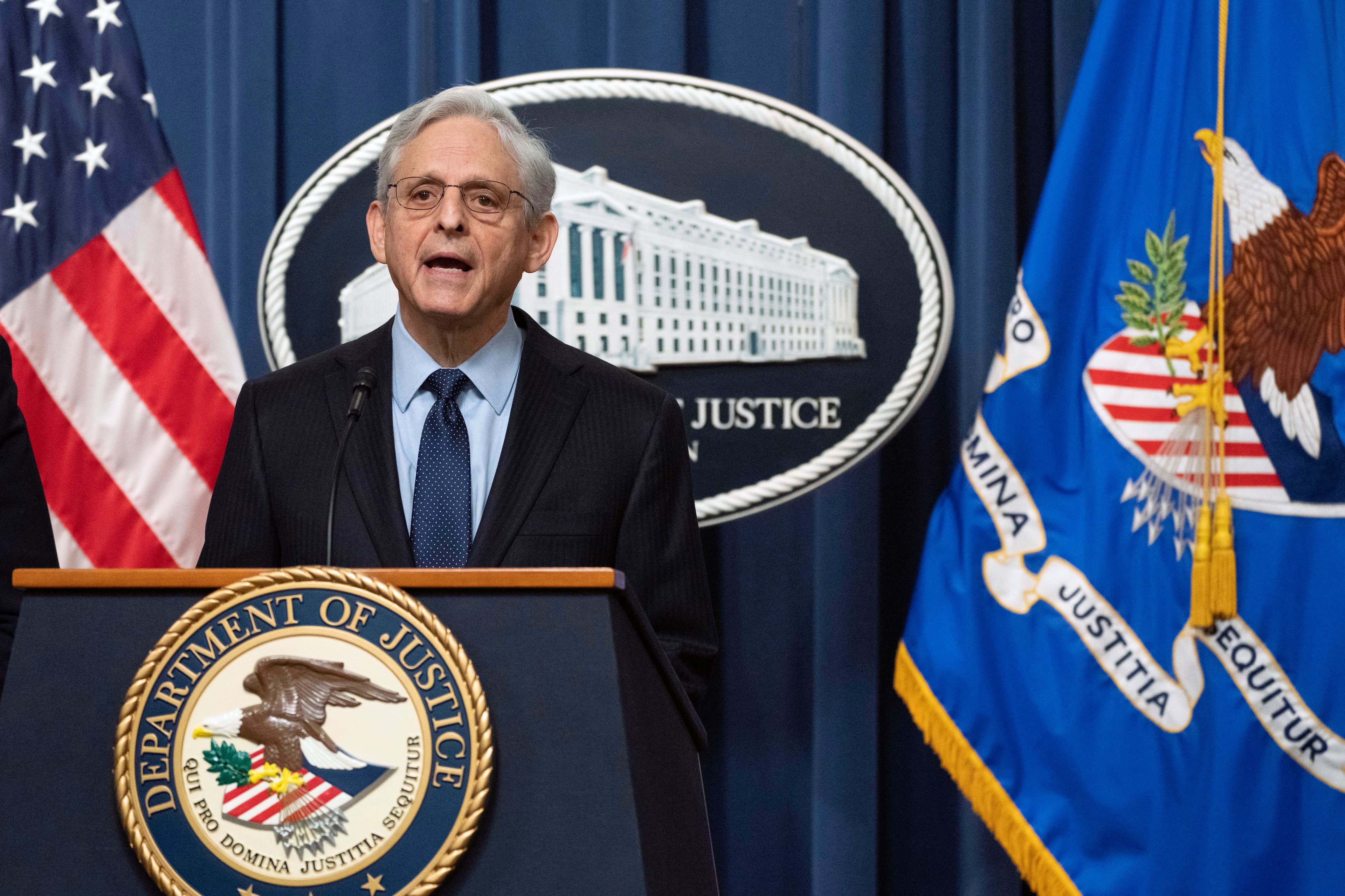 Merrick Garland speaks about appointing a special counsel in the Biden document probe, January 12, 2023, at Washington, D.C.
