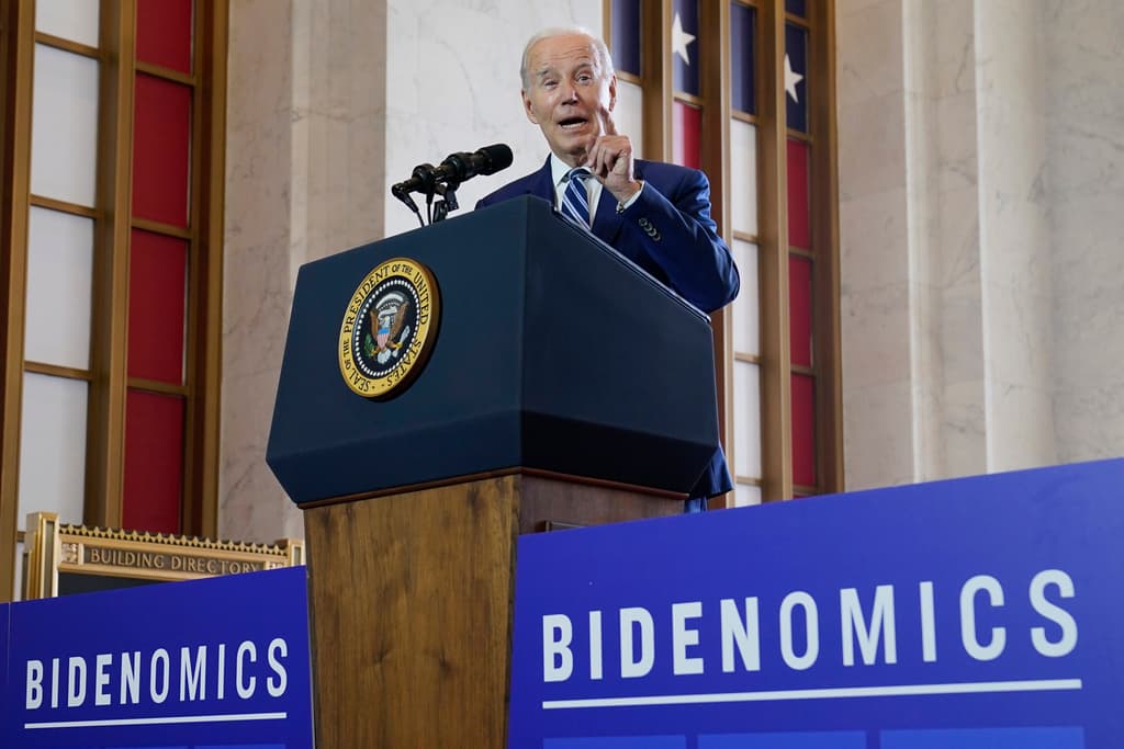 President Biden delivers remarks on the economy, June 28, 2023, at the Old Post Office at Chicago.
