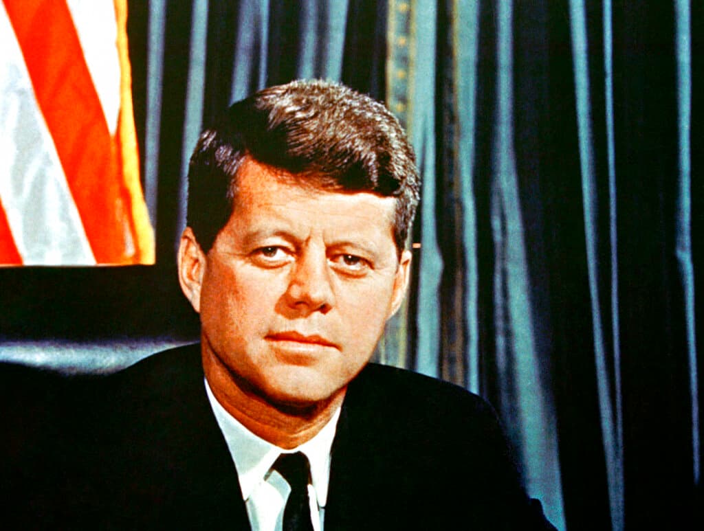 President Kennedy, 1963. 