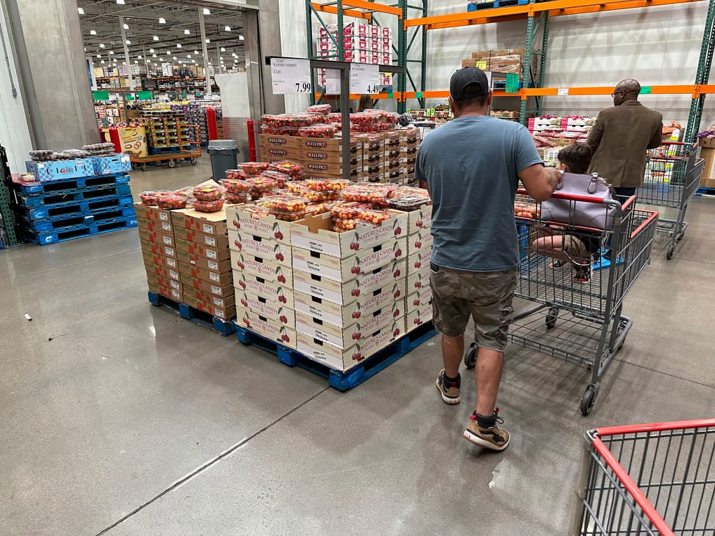 Shoppers at a Costco warehouse at Sheridan, Colorado, July 11, 2023.