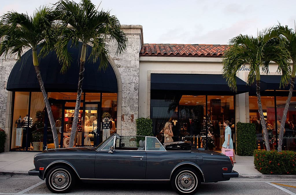 Worth Avenue at Palm Beach, Florida.  