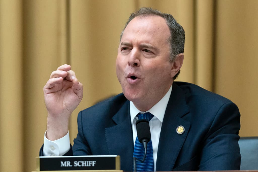Senator Adam Schiff on Capitol Hill, June 21, 2023.