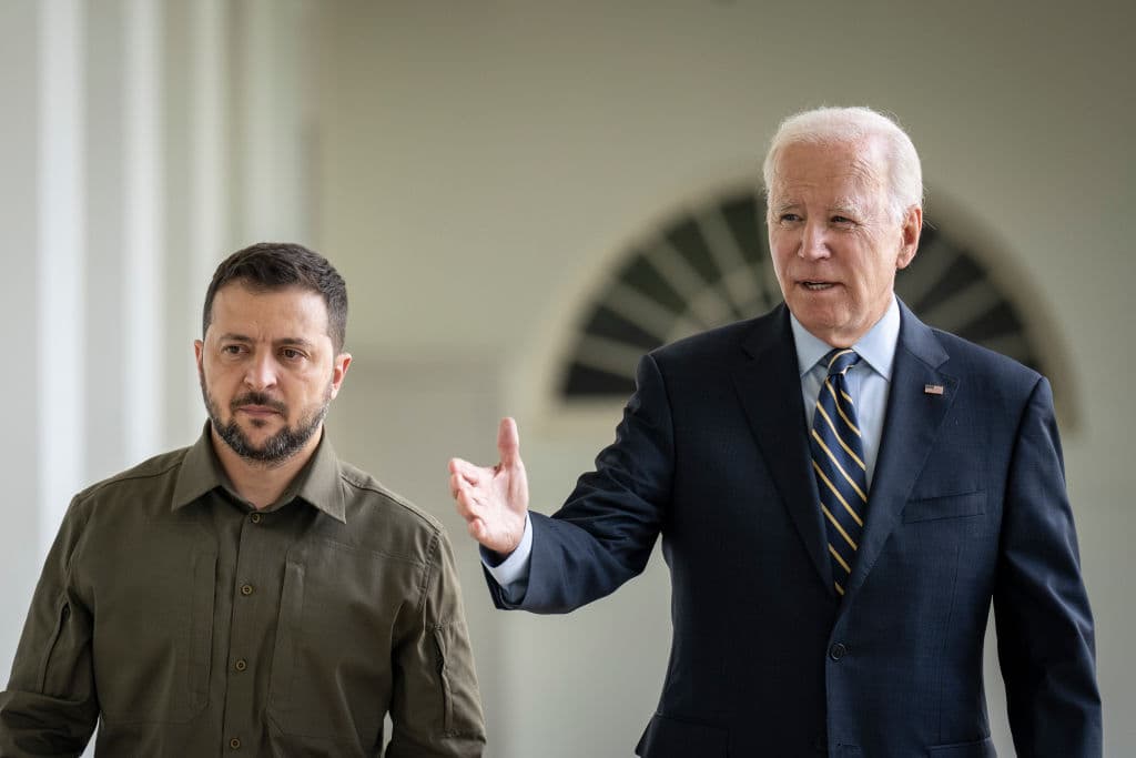 President Zelensky and President Biden at the White House, September 21, 2023.
