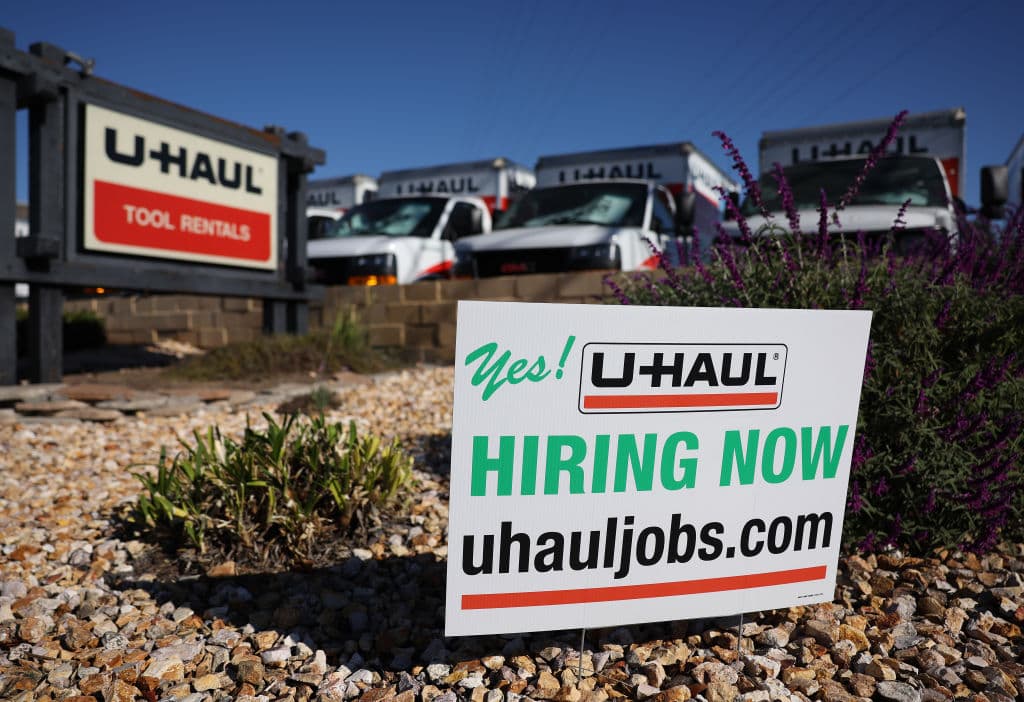 A U-Haul rental center on November 3, 2023 at San Rafael, California.