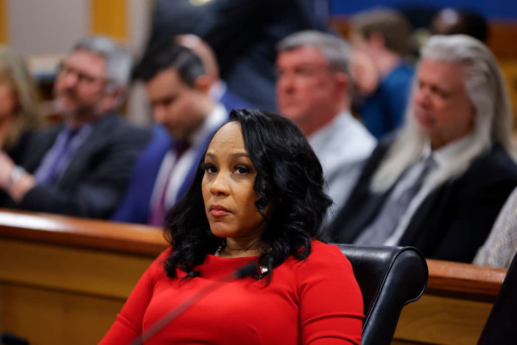 The Fulton County district attorney, Fani Willis, during a hearing at the Fulton County Courthouse on March 1, 2024, at Atlanta.