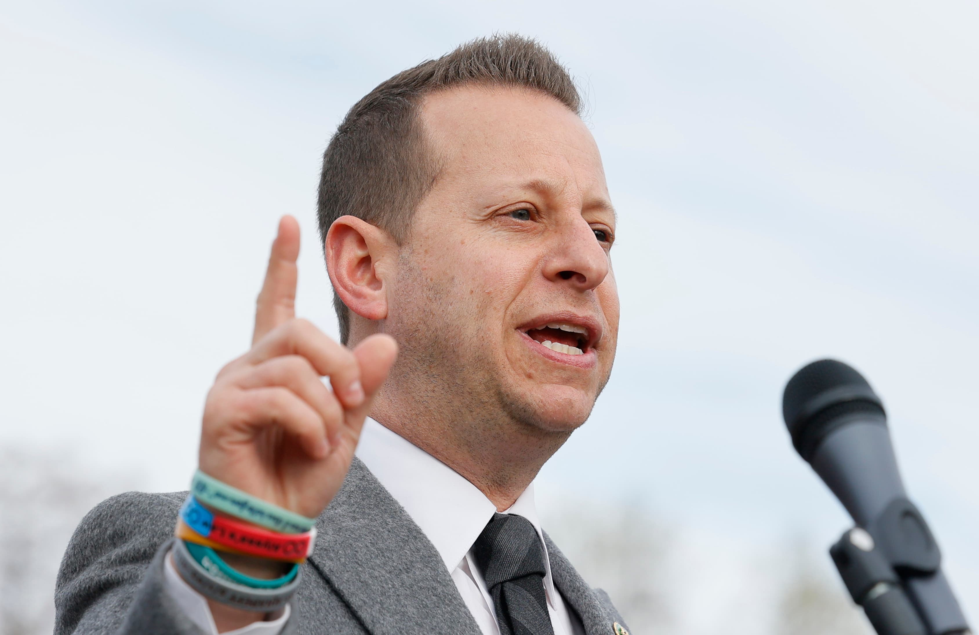 Representative Jared Moskowitz during a press conference at Washington, D.C.