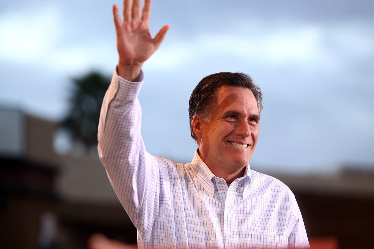 Senator Mitt Romney in 2012, during his bid for the White House.