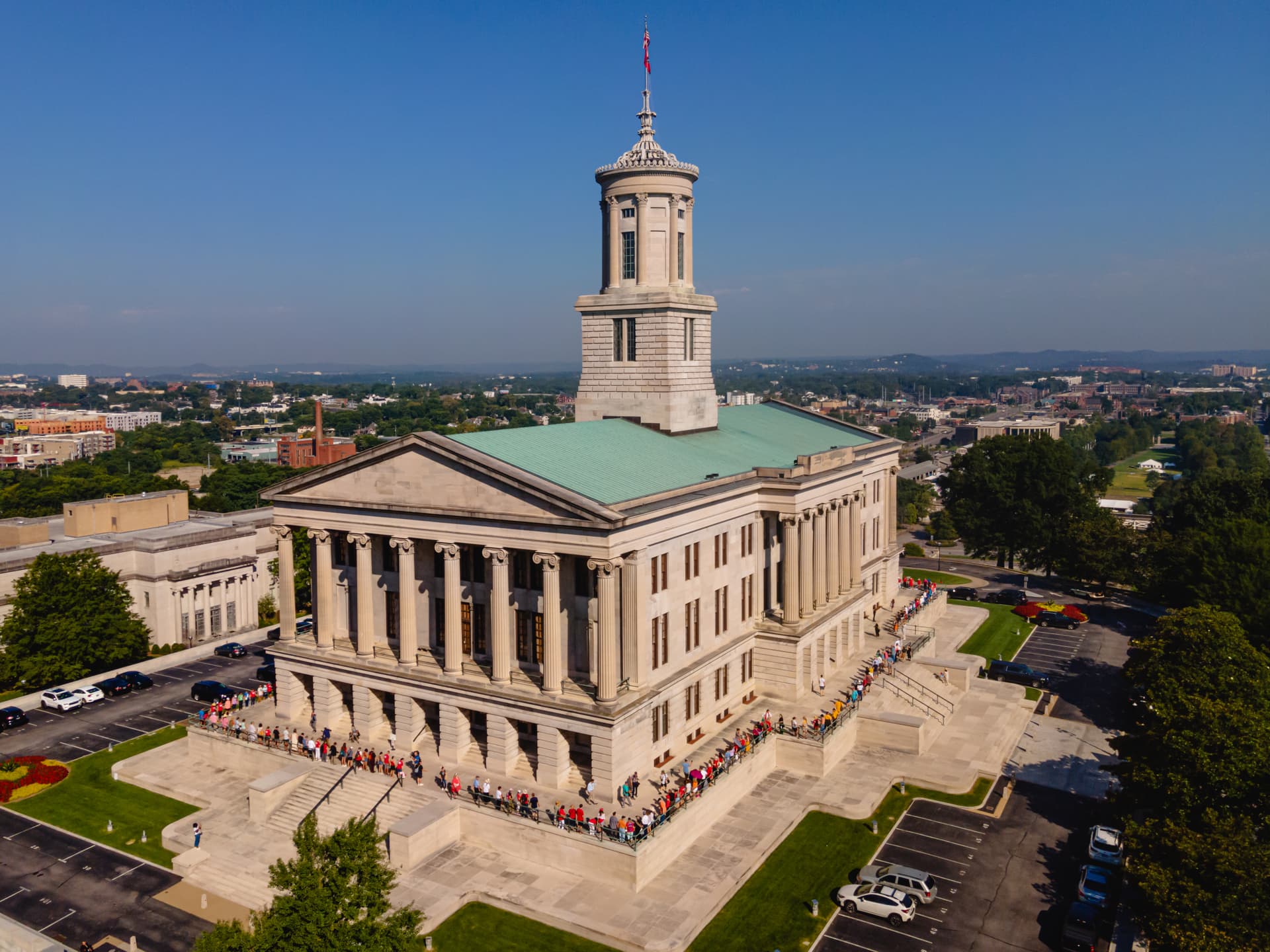 The Tennessee State Capitol building in Nashville.