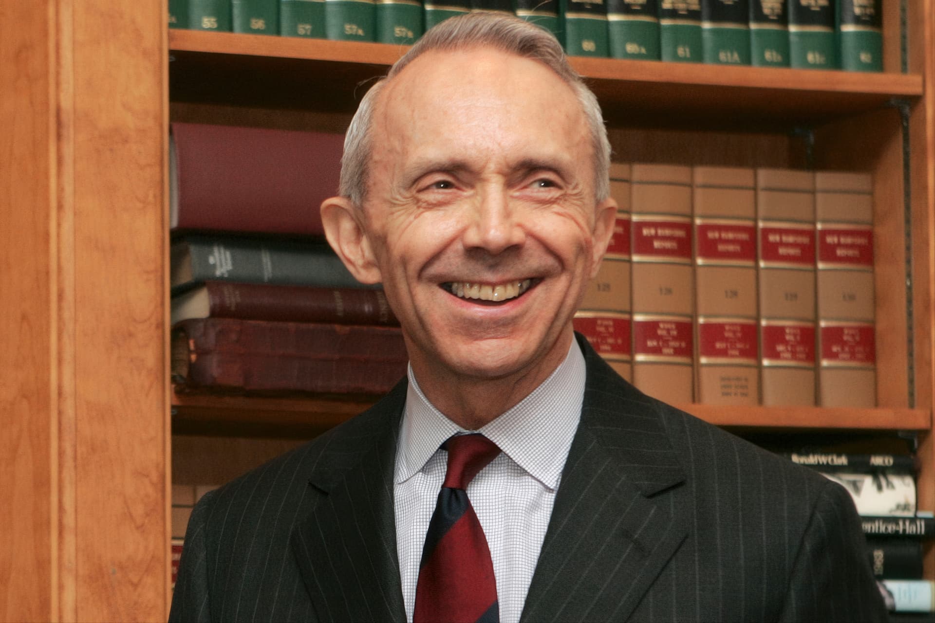 Justice David Souter at the state supreme courthouse, Concord, New Hampshire, July 9, 2008.