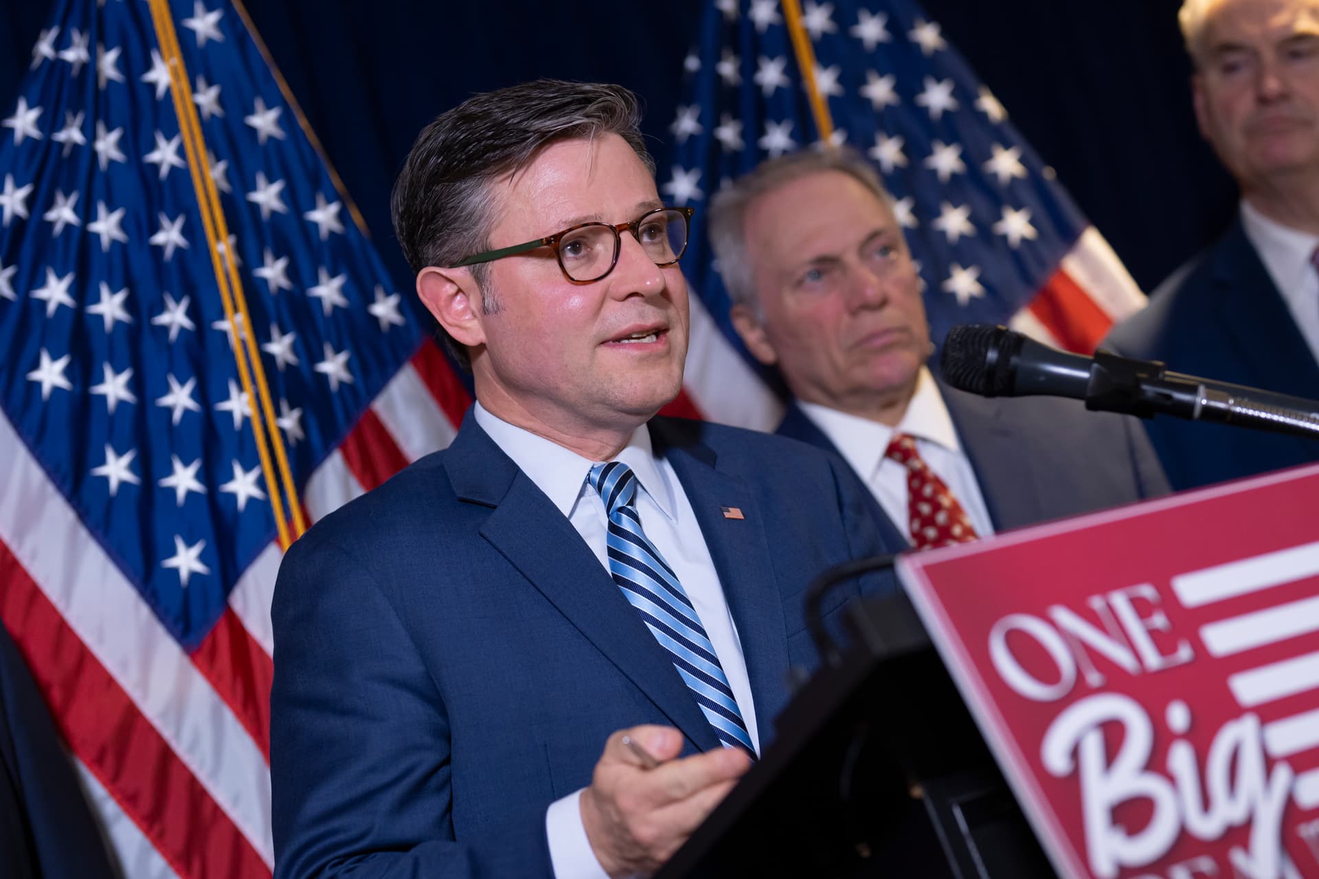 Speaker of the House Mike Johnson at Washington, July 15, 2025.