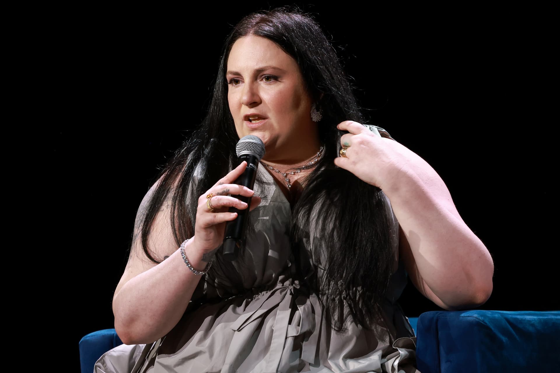 Lena Dunham at the 2025 Tribeca Festival.