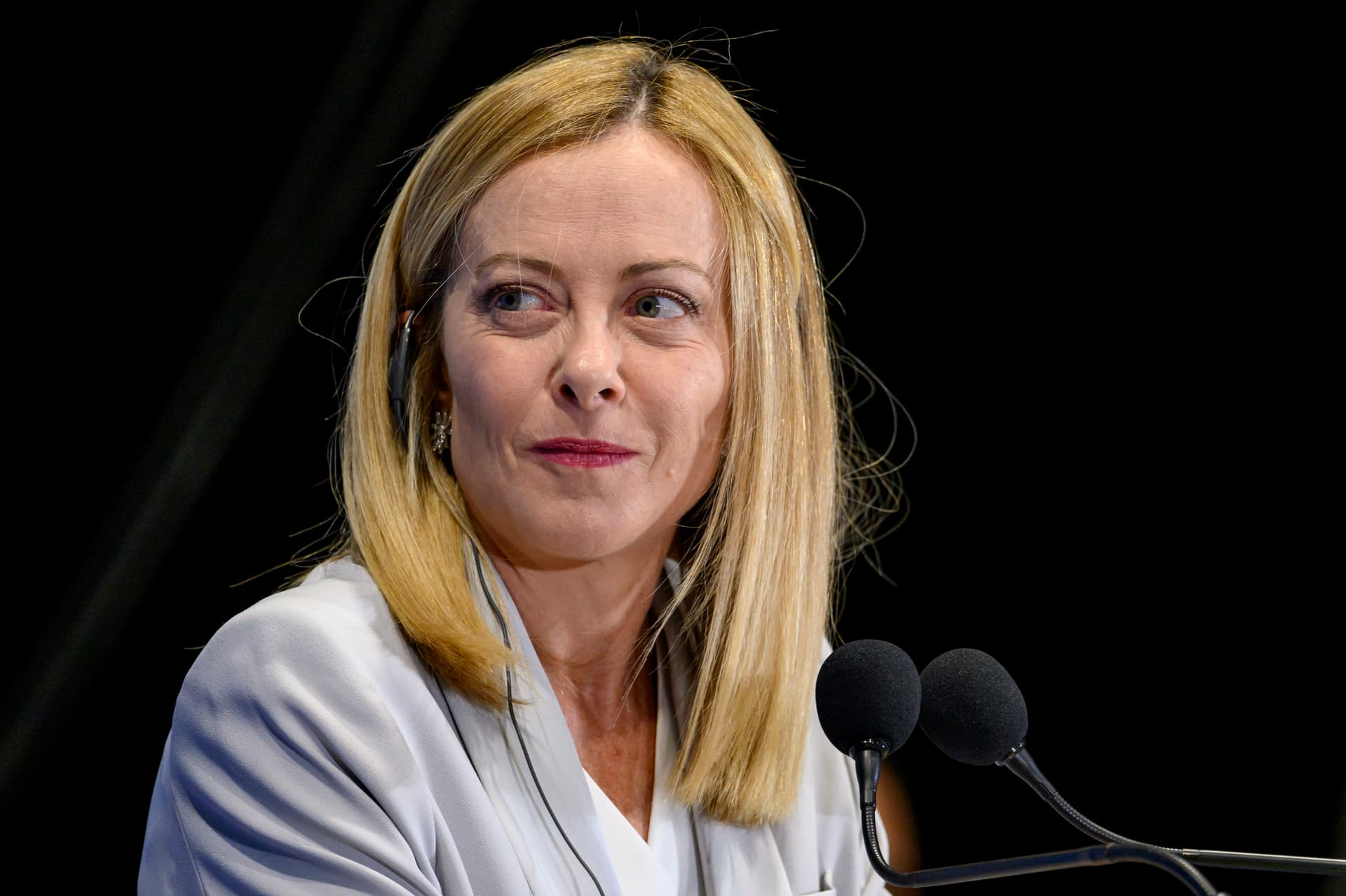 Prime Minister Giorgia Meloni on July 10, 2025 at Rome.