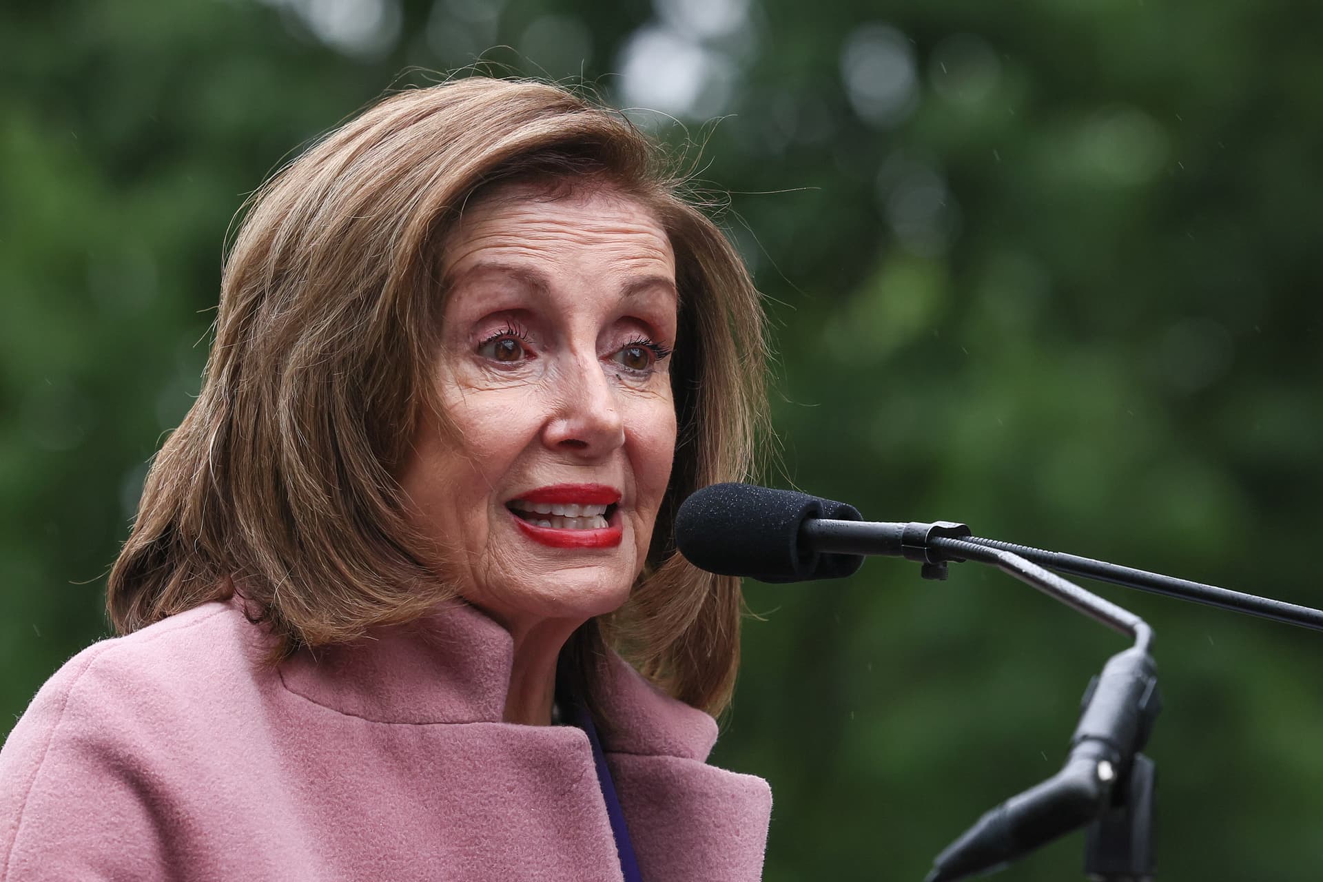 The former speaker, Nancy Pelosi, on Capitol Hill, May 21, 2025.