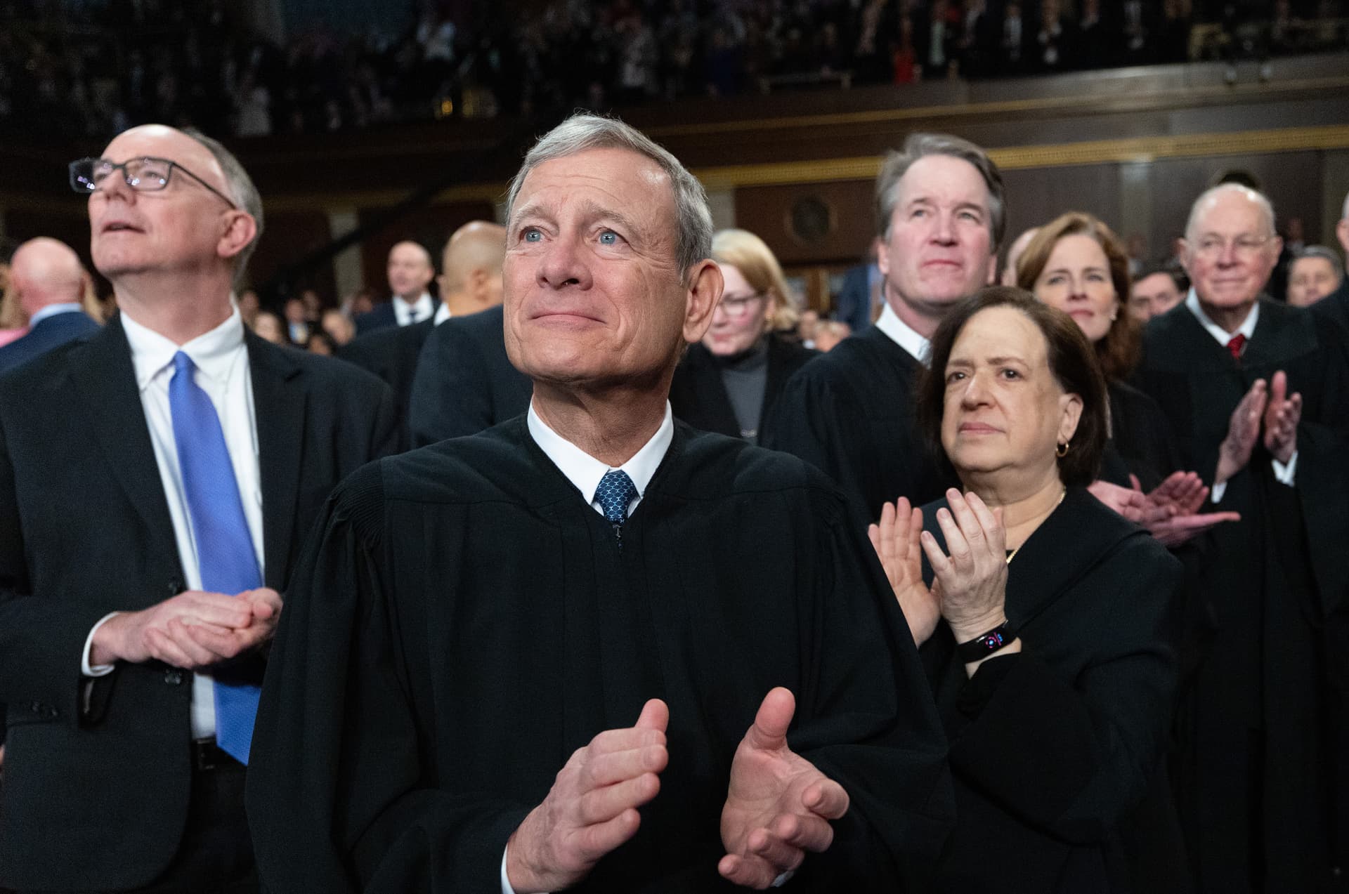 Chief Justice Roberts at the Capitol on March 4, 2025 for President Trump's address to Congress. 