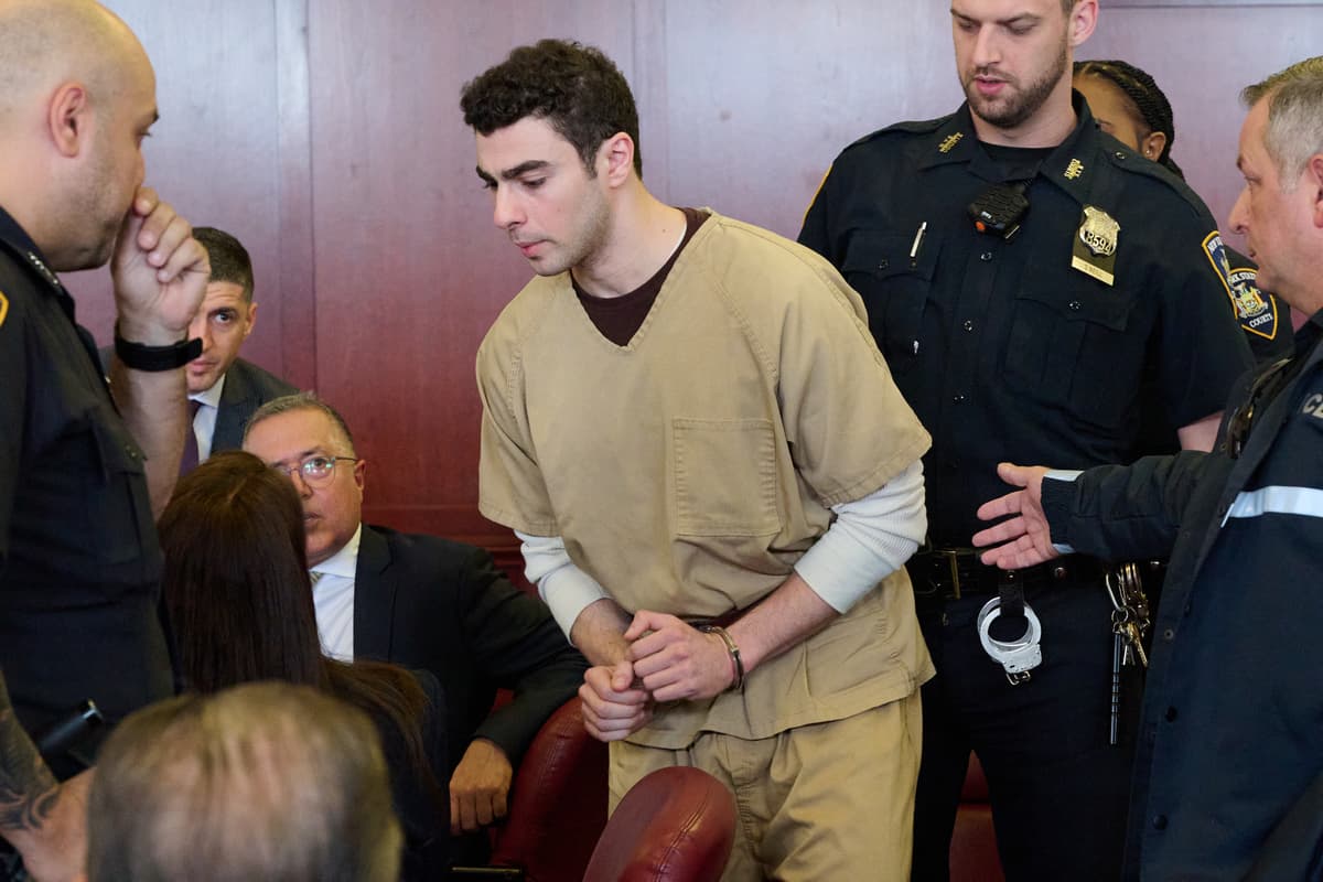 Luigi Mangione appears in court for a hearing on his state murder charges in the killing of UnitedHealthcare CEO Brian Thompson in Manhattan Supreme Court on September 16, 2025.