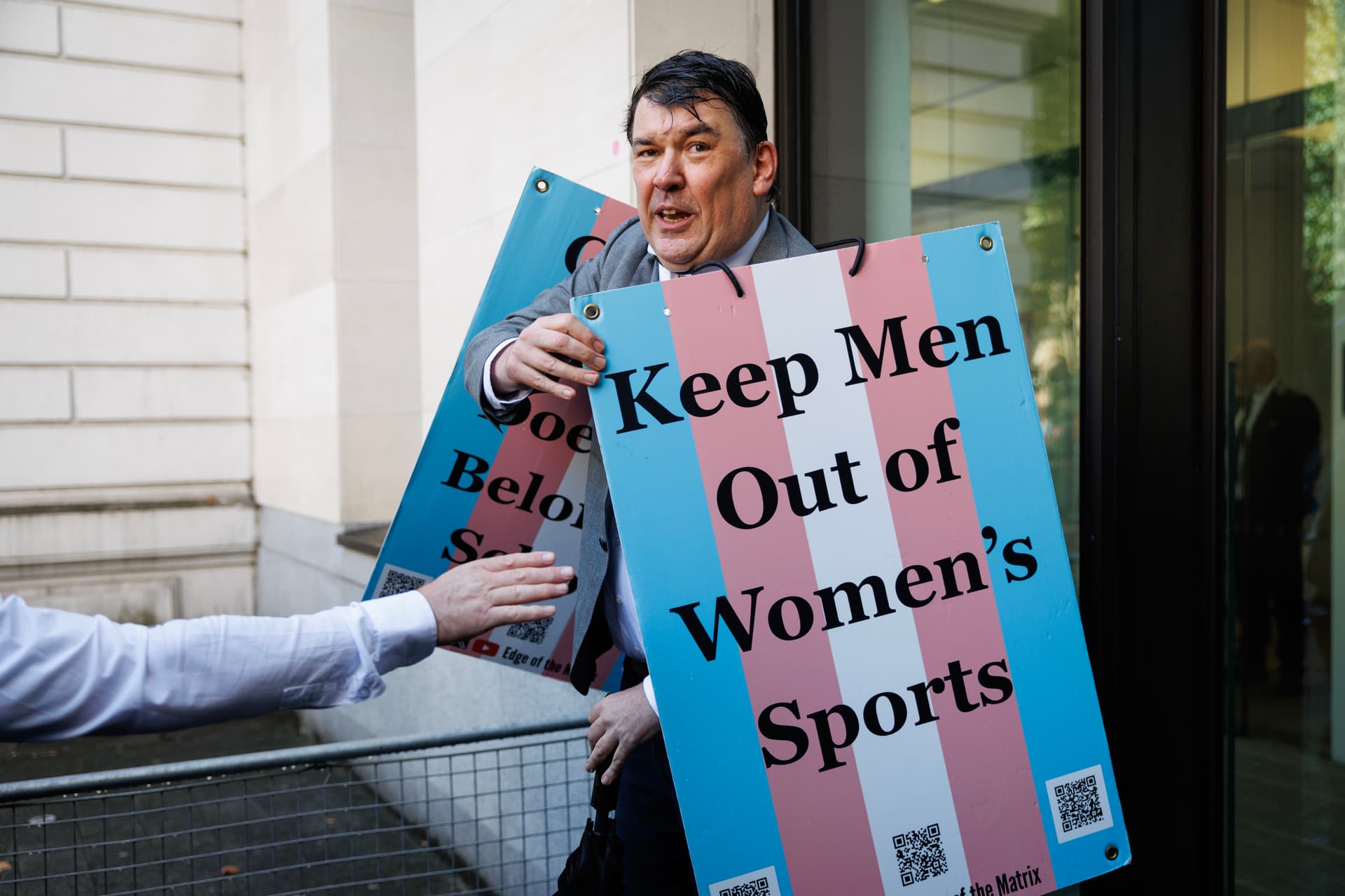 Graham Linehan outside Westminster Magistrates Court, September 4, 2025, at London.