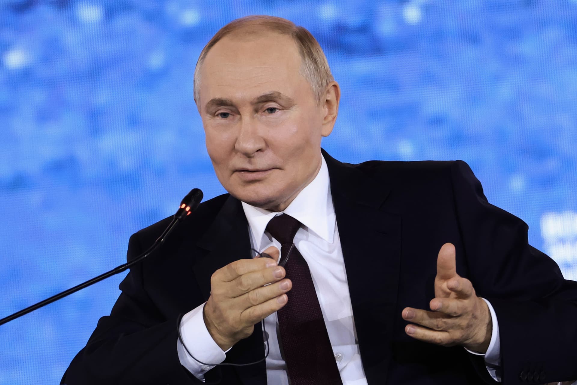 President Vladimir Putin at the Eastern Economic Forum, Vladivostok, Russia, September 5, 2025.