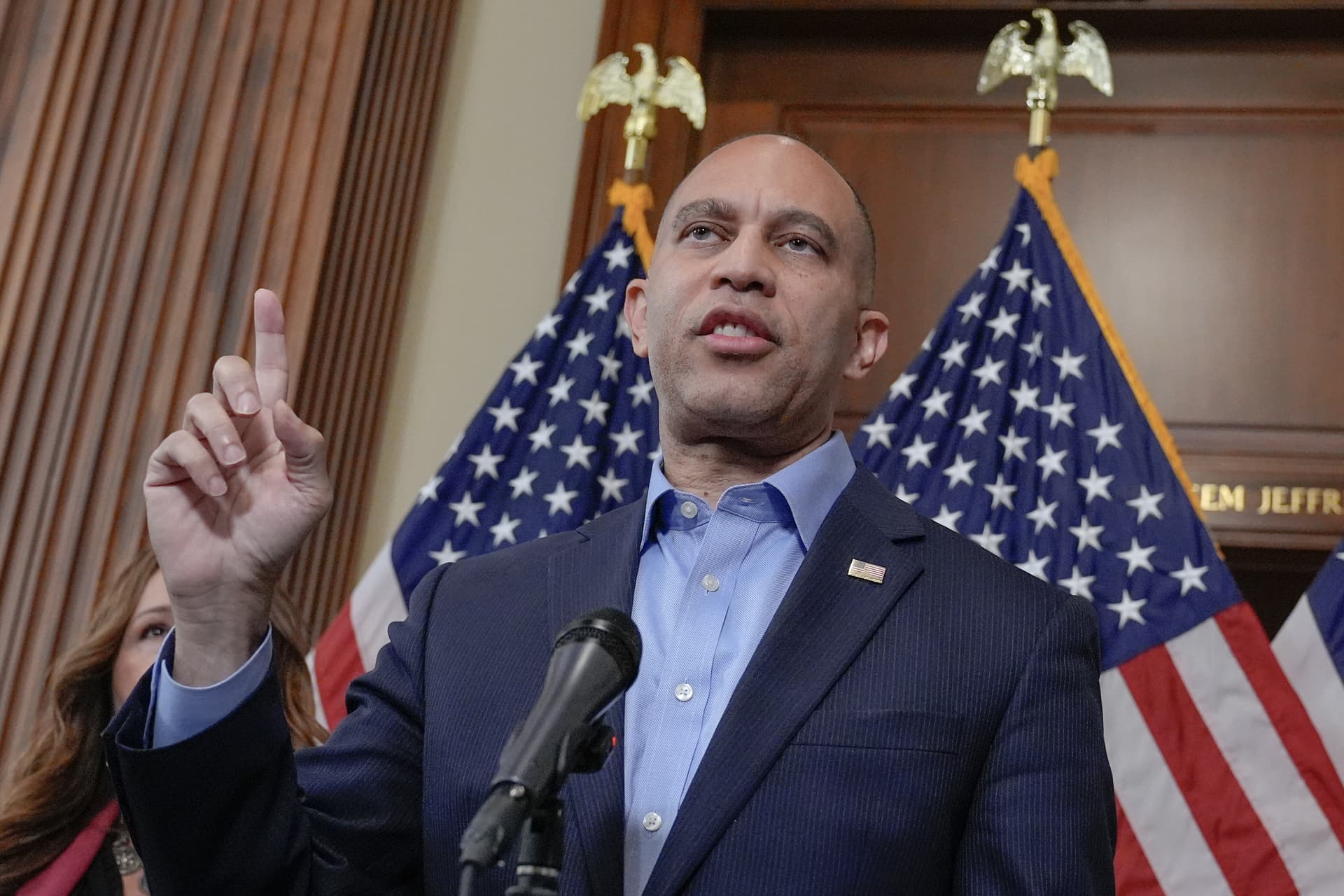 House Minority Leader Hakeem Jeffries on Capitol Hill.