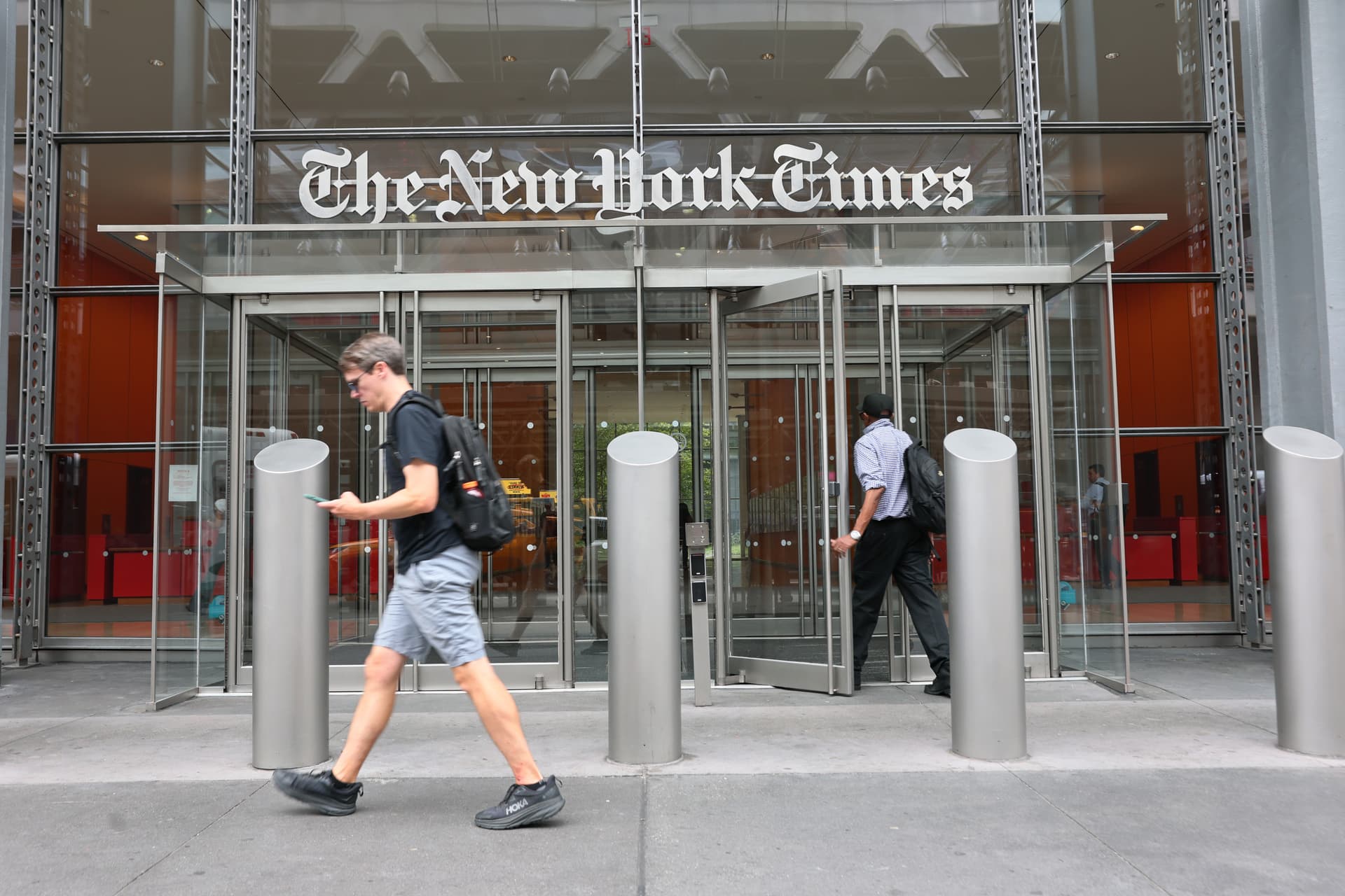 The New York Times building on September 16, 2025. 