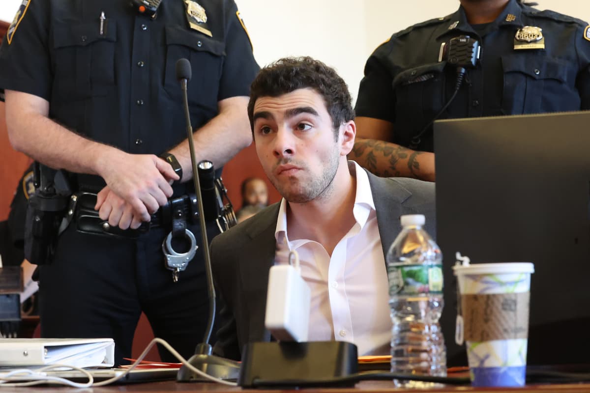 Luigi Mangione appears for a suppression of evidence hearing in the killing of UnitedHealthcare CEO Brian Thompson in Manhattan Criminal Court on December 16, 2025 in New York City.  