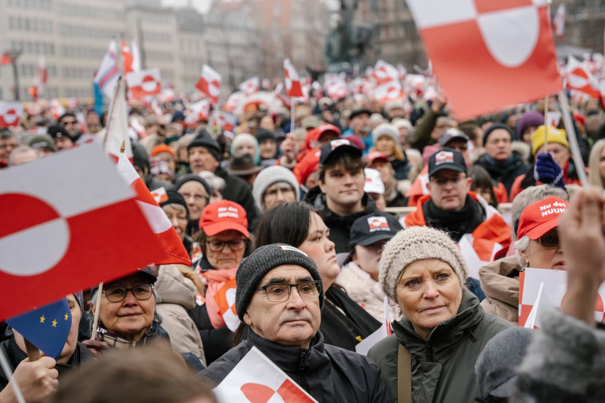 A pro-Greenland demonstration at Copenhagen, Denmark, January 17, 2026.