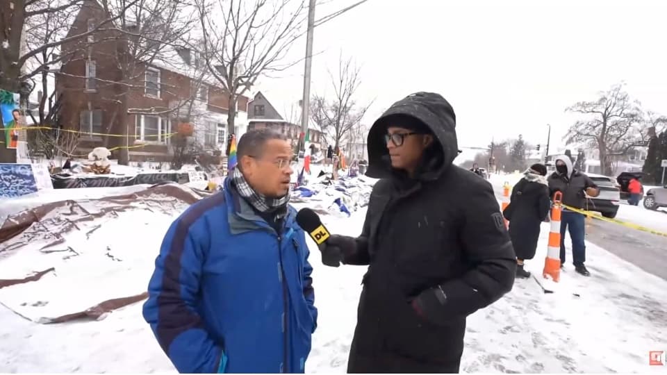 Don Lemon speaks to the Minnesota attorney general, Keith Ellison, during his reporting trip to the Twin Cities.