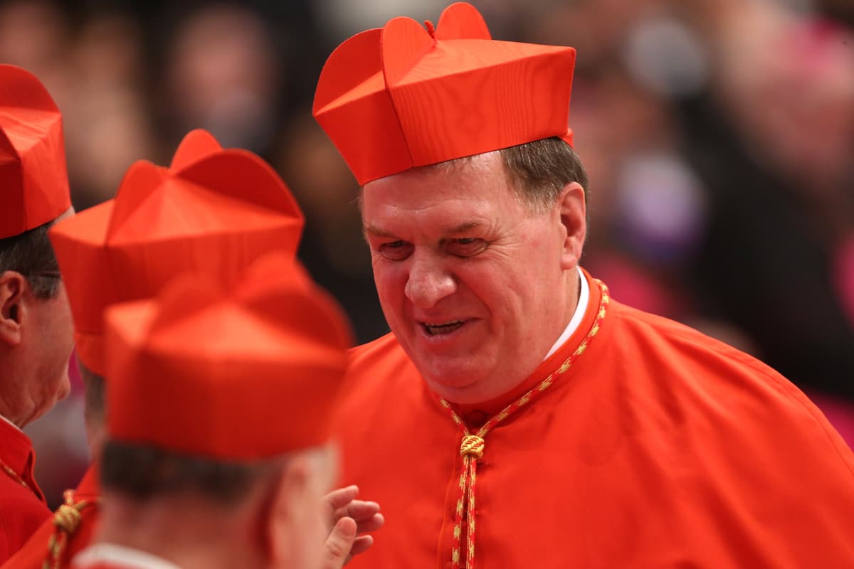Joseph Cardinal Tobin during the Ordinary Public Consistory celebrated by Pope Francis at St. Peter's Basilica.