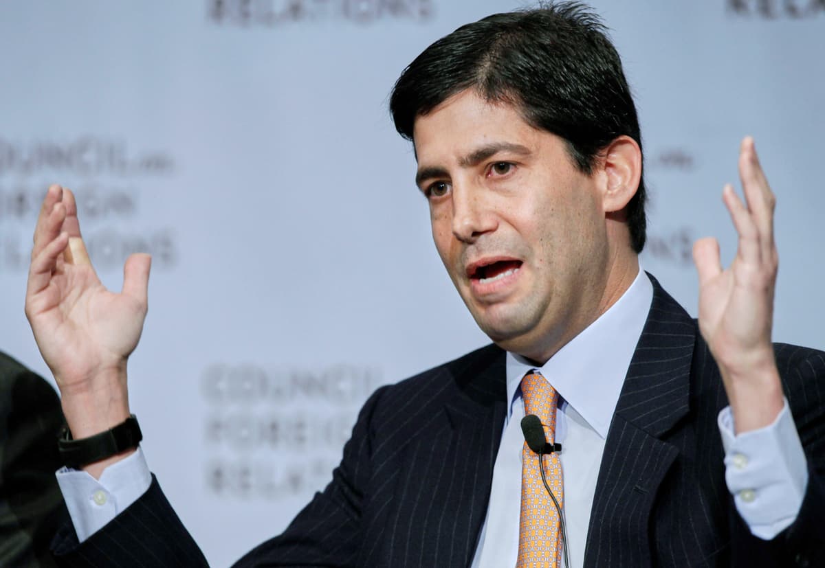 President Trump's choice for Fed chairman, Kevin Warsh, on November 28, 2011 at New York.  