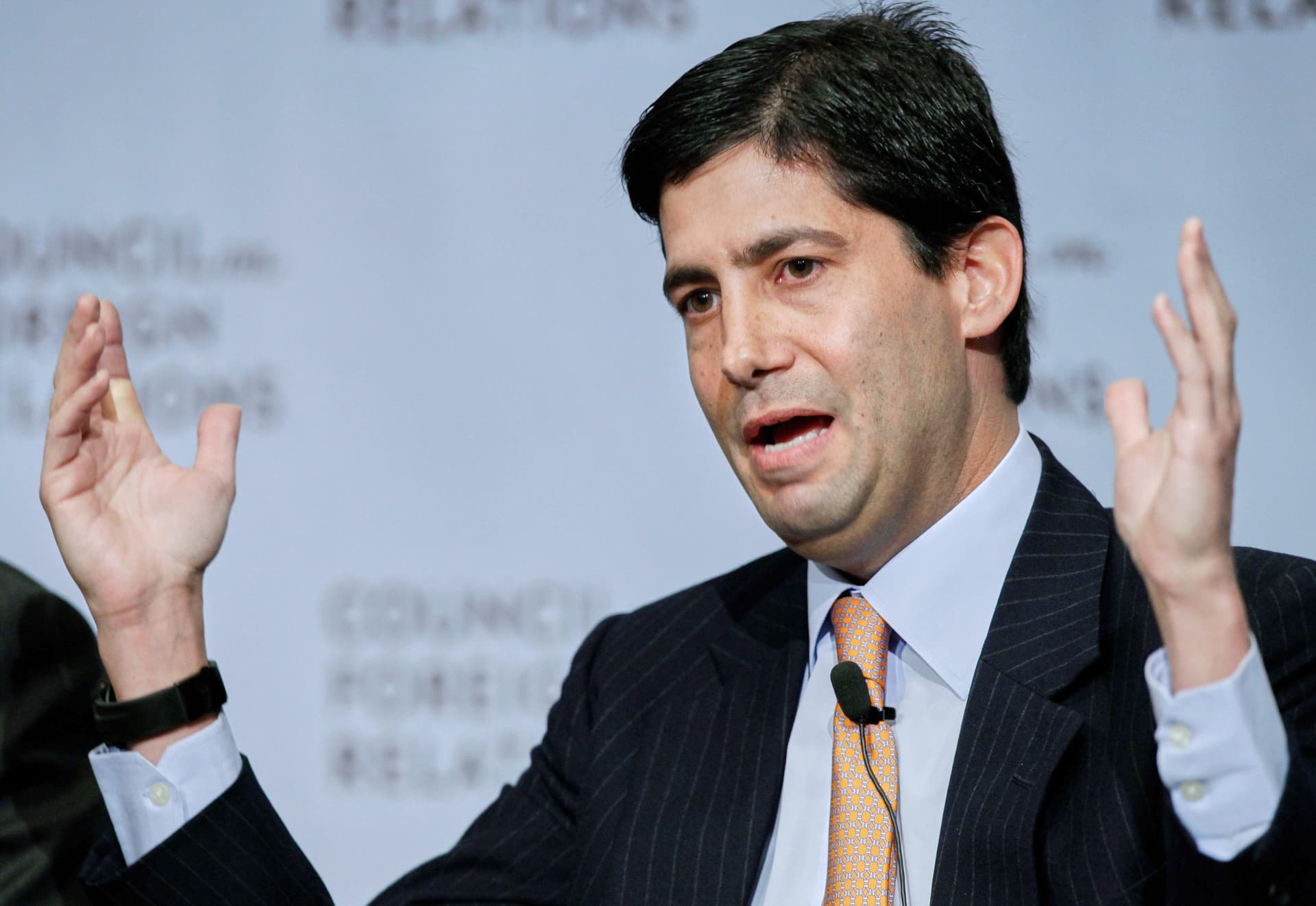President Trump's choice for Fed chairman, Kevin Warsh, on November 28, 2011 at New York.  