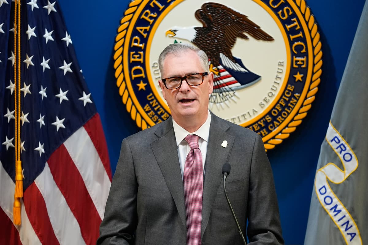 FBI Special Agent James C. Barnacle, Jr. gives a press conference, Friday, Jan. 2, 2026, in Charlotte, N.C. 