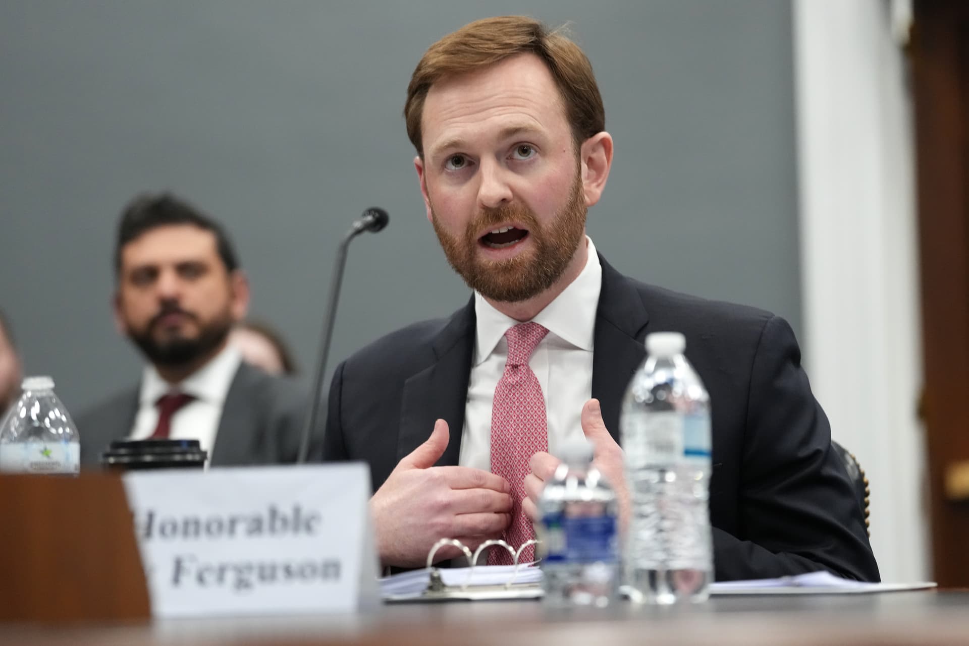 Federal Trade Commission Chairman Andrew Ferguson testifies before the House Appropriations Committee Subcommittee on Financial Services and General Government in the Rayburn House Office Building on May 15, 2025.