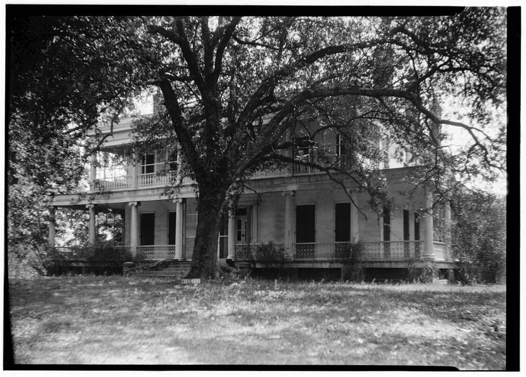 Brandon Hall, where Henrietta Wood was enslaved, 1936. 