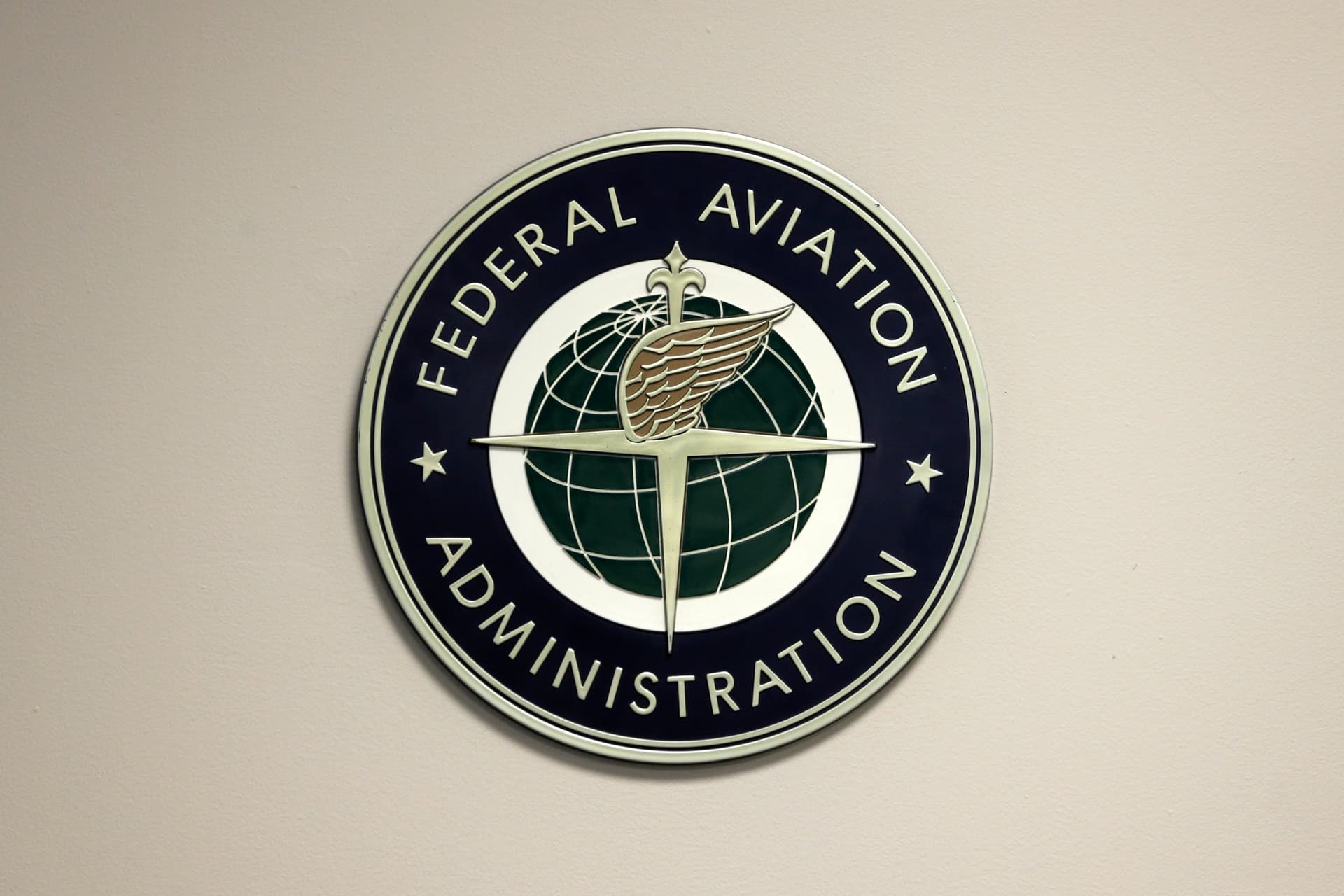 A Federal Aviation Administration sign.