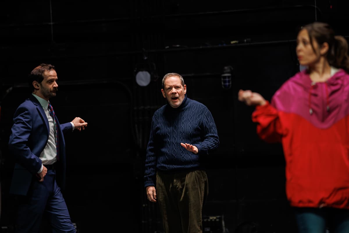 Will Brill, Thomas Jay Ryan and Jennifer Seastone in 'Kramer/ Fauci'