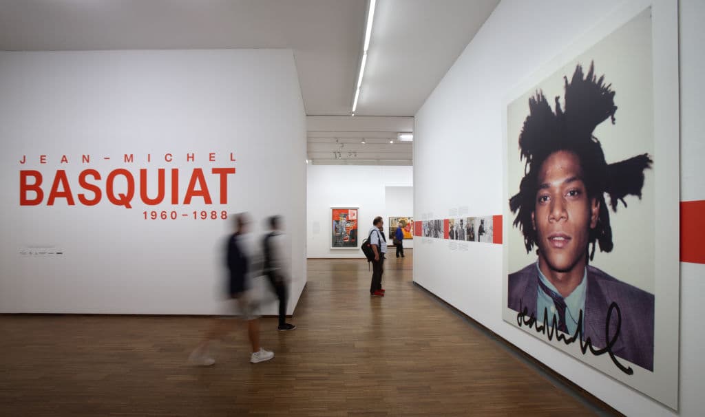 A Basquiat exhibition at the Albertina Museum in Vienna, Austria in 2022.