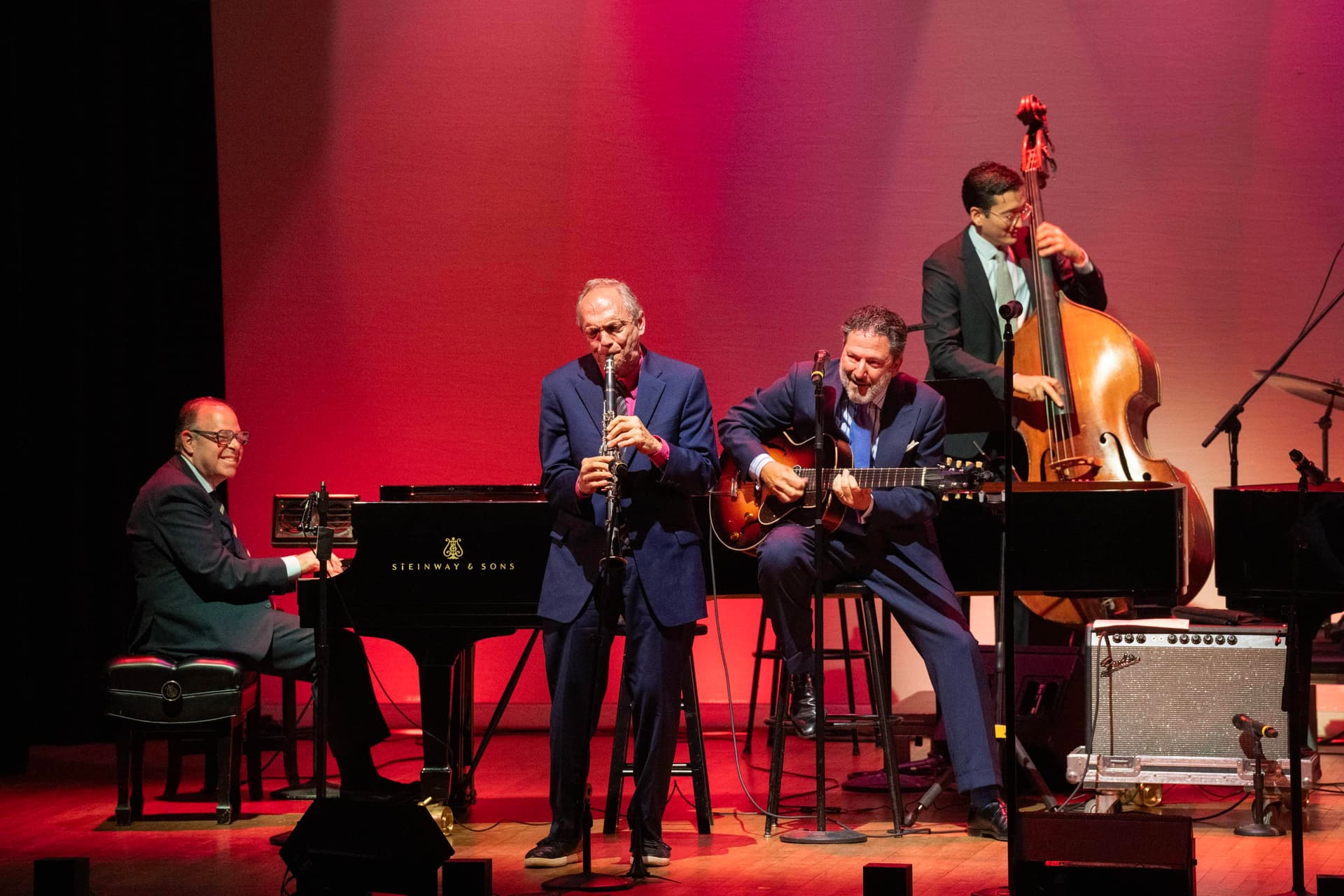 Ken Peplowski, second from left on clarinet, performs at 92NY in 2023.