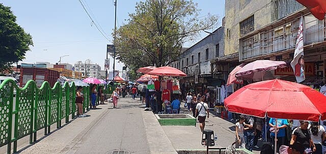 Prostitutes troll for customers on Mercado de la Merced at Mexico City on June 1, 2024. José Luiz via Wikimedia Commons. 