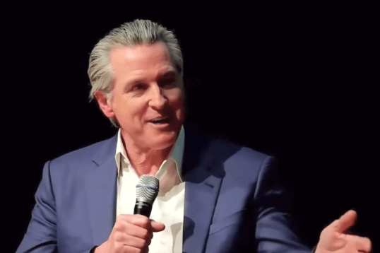 Governor Gavin Newsom of California promotes his new memoir to an audience in Atlanta, Georgia, on February 22, 2026.