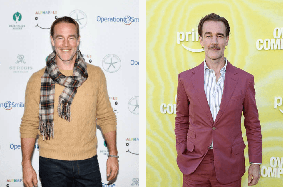 James Van Der Beek pictured from 2023 to 2025 as colorectal cancer ravaged his body.